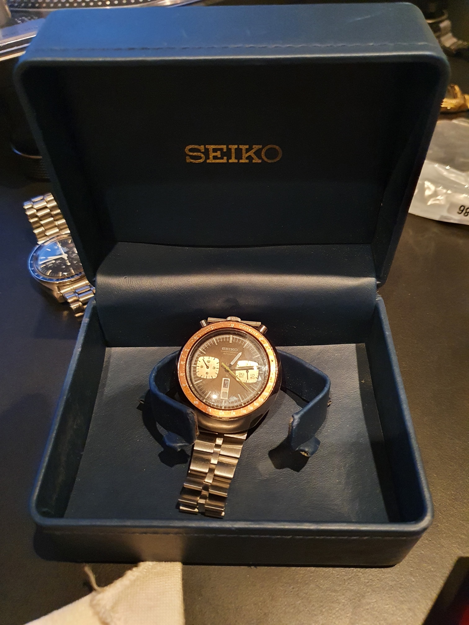 Seiko Bullhead watch with box