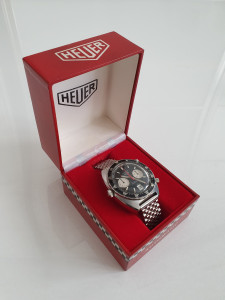 Heuer Autavia watch with original box