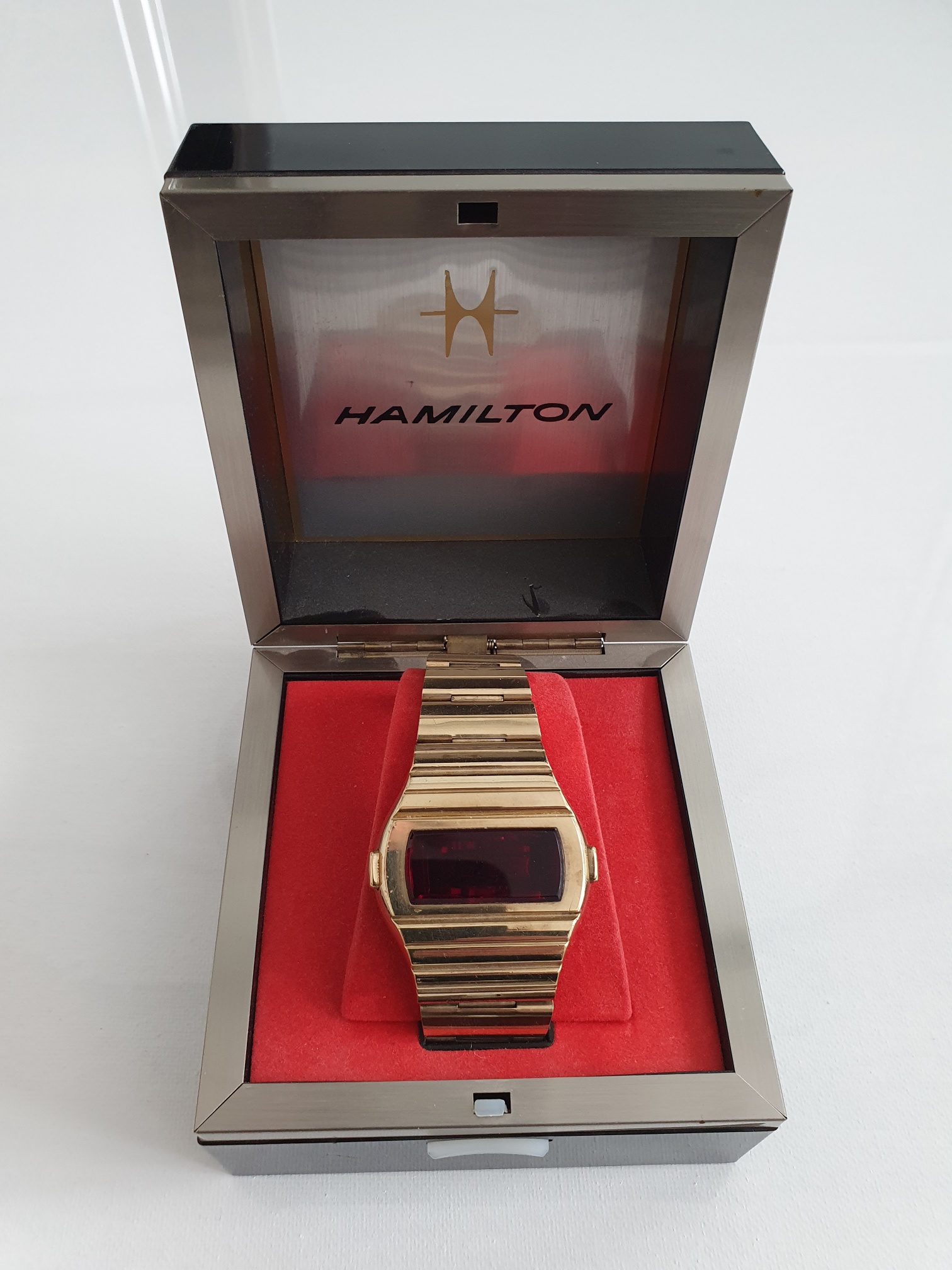 Hamilton LED watch with original box