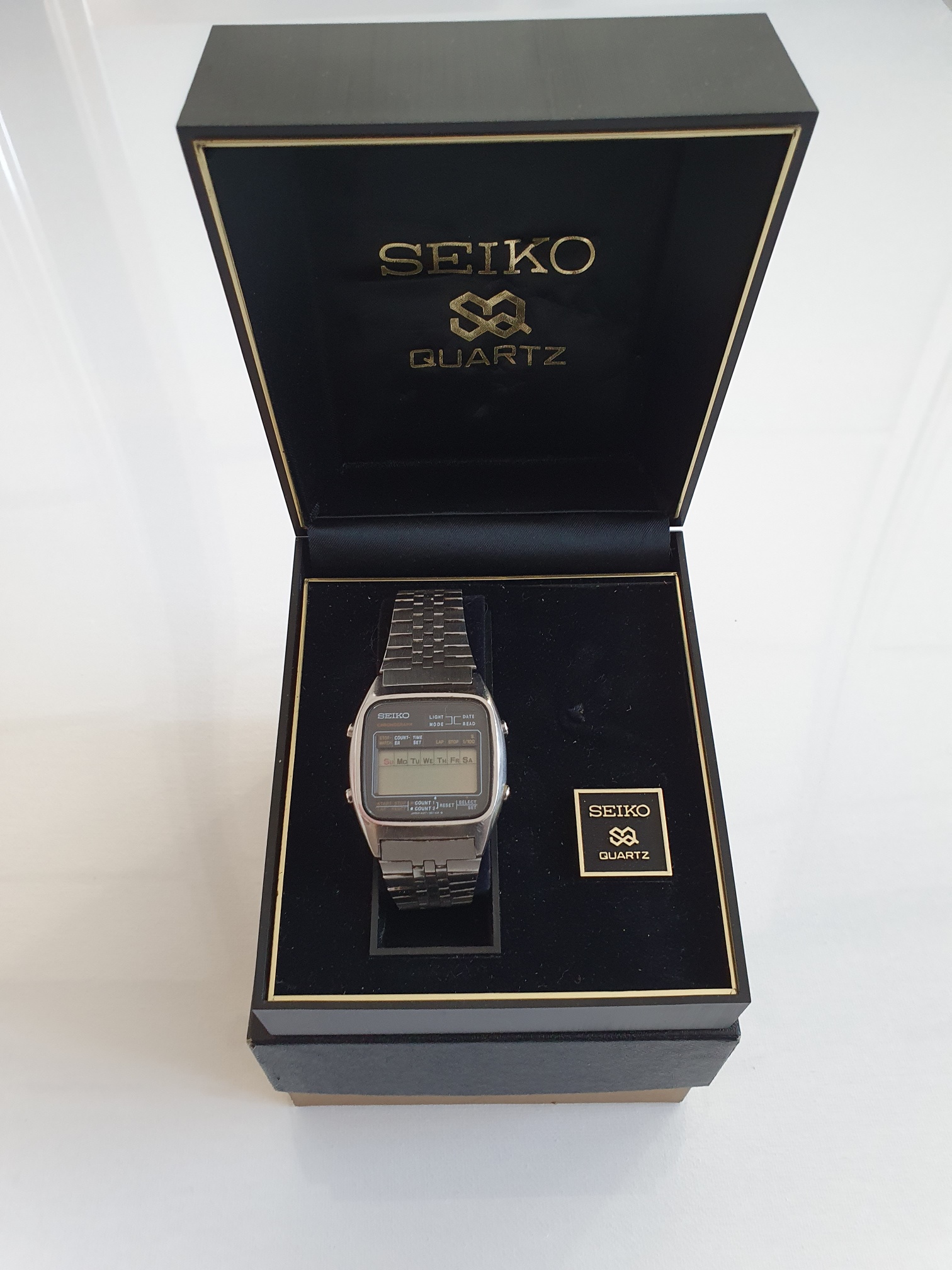 Seiko LCD watch with everything.
