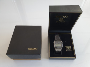 Seiko LCD watch with everything.