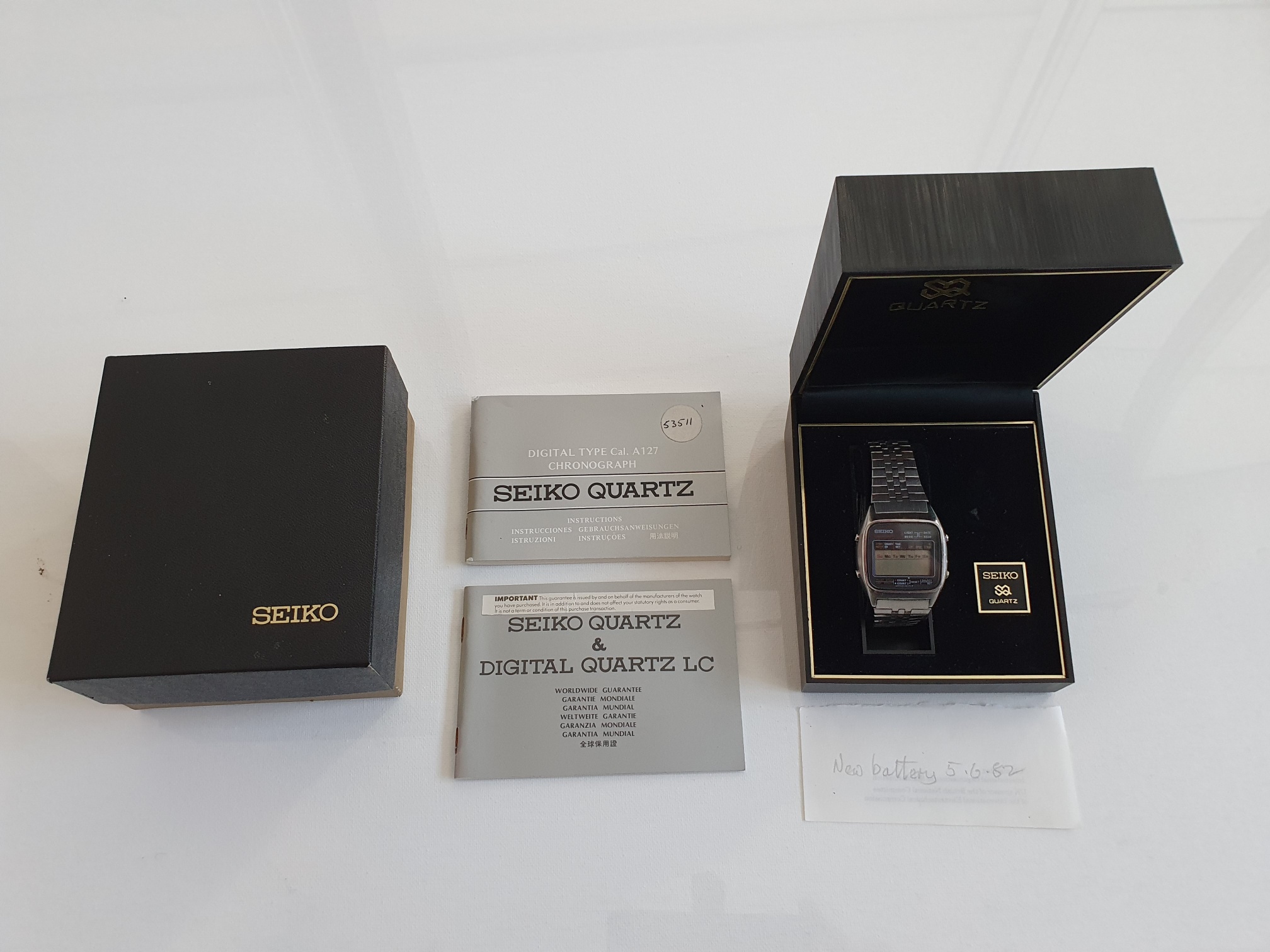 Seiko LCD watch with everything.
