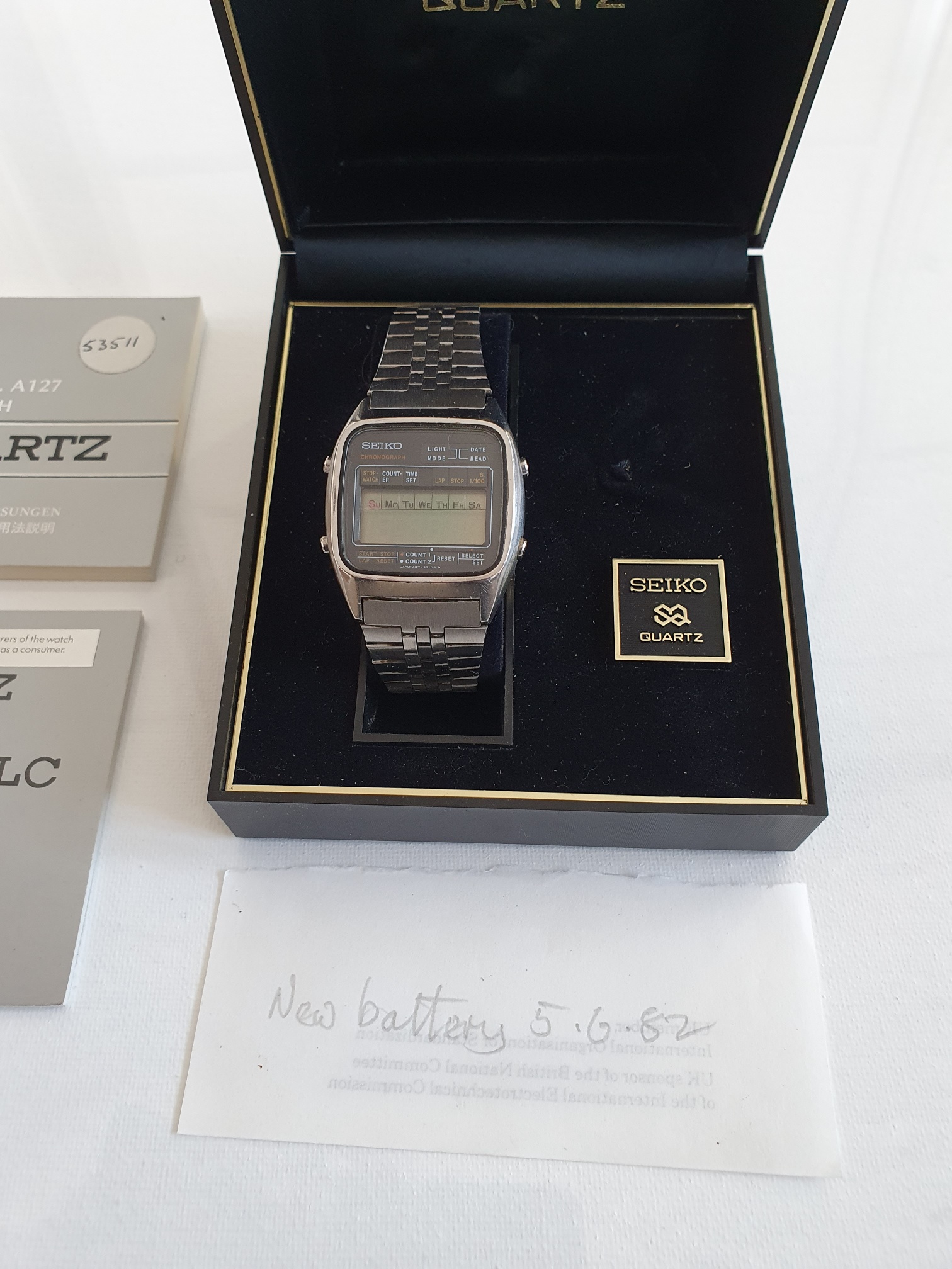 Seiko LCD watch with everything.